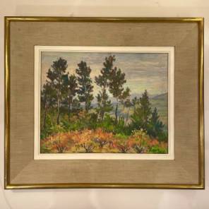 An Oil on Canvas Landscape